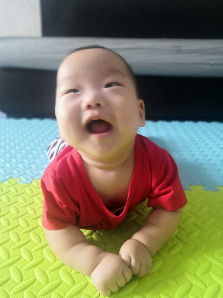 Jian On His Tummy